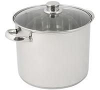 Crealys 502383 Traiteur en Inox Couvercle Verre 9 L + Diamètre: 24 cm