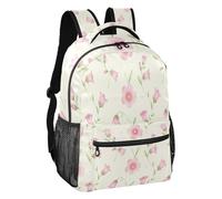 Cream Base Peach Bloom Vines Sac à dos pour enfants Doublure douce Taille S, Vignes de pêche à base de crème, M