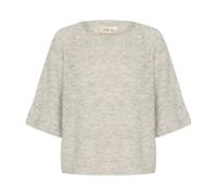 Cream - Blouse Tricot Gris Clair Chiné - Femme - Pulls - Gris - Taille: 46 FR