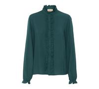Cream - Chemisier à Volants avec Manches Bouffantes Sea Moss - Femme - Blouses et Chemises - Vert - Taille: 40 FR