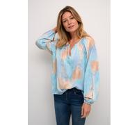 Cream Chemisier 'Cassia' beige / bleu, Taille S-M