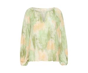 Cream Chemisier 'Cassia' pomme / vert pastel / abricot, Taille S-M