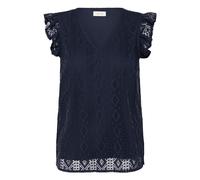 Cream Chemisier 'Danika' bleu marine, Taille S