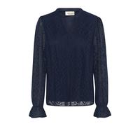 Cream - Chemisier en Dentelle Bleu Marine - Femme - Blouses et Chemises - Bleu - Taille: 36 FR