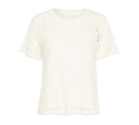 Cream - Chemisier en Dentelle Blanc Neige Style Féminin - Femme - Blouses et Chemises - Blanc - Taille: 40 FR