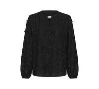 Cream Chemisier 'Hilda' noir, Taille S