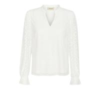 Cream - Élégante Blouse en Dentelle Blanc Neige - Femme - Blouses et Chemises - Blanc - Taille: 48 FR