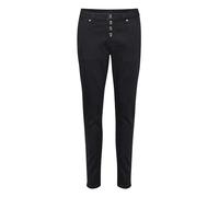Cream Femme Cream Women's Denim Pants Mid Waist Skinny Slim Jeans, Pitch Black Unwashed, 29W / 32L EU