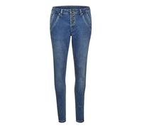 Cream Femme Cream Women's Denim Pants Mid Waist Skinny Slim Jeans, Rich Blue Denim, 30W / 32L EU