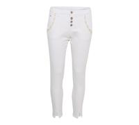 Cream - Jeans Blancs Brodés - Coupe Slim - Femme - Jeans - Blanc - Taille: W33