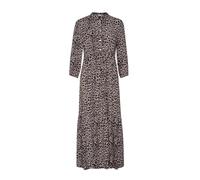Cream, Femme, Robes, Brun, Taille: 38/40 FR Robe Longue Animal Neutral avec Manches ¾