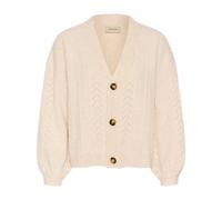 Cream - Gilet Tricoté avec Manches Bouffantes - Femme - Pulls - Beige - Taille: 38/40 FR