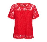 Cream - Haut Rouge en Dentelle Qualité Féminine - Femme - Blouses et Chemises - Rouge - Taille: 38 FR