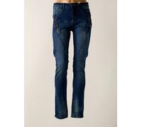 cream jeans femme de couleur bleu W26