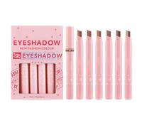 Cream Lidschattenstock - 6pc Shimmer & Matte Lidschattenstift Set | Glätter Lang Anhaltende Highlighter-Buntstift, Mischbare Wasserdichte Creme-Lidschatten Für Das Make-up Auf Dem Aufenthalt, Reisefre