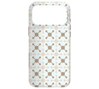 Cream Mauve Crosses Dots Atom Molecule Geometry Pattern Coque pour iPhone 17 Pro Max