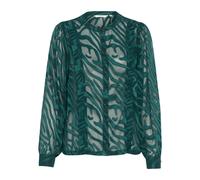 Cream - Ponderosa Animal Mesh Blouse - Femme - Blouses et Chemises - Vert - Taille: 36 FR