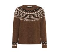 Cream Pull-over 'CRCherrie' noisette / marron chiné / noir / blanc, Taille XS