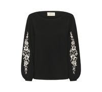 Cream Pull-over 'Villea' noir / blanc naturel, Taille S