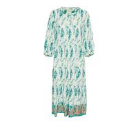 Cream - Robe à Volants Fleur Ethnique - Femme - Robes - Bleu - Taille: 48 FR