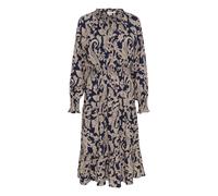 Cream - Robe Longue Bleue Paisley avec Manches Bouffantes - Femme - Robes - Brun - Taille: 36 FR