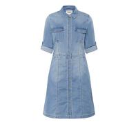 Cream - Robe en Denim avec Manches ¾ et Poches Poitrine - Femme - Robes - Bleu - Taille: 46 FR