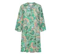 Cream Robe-chemise 'Gina' bleu / jaune clair / vert gazon / orange, Taille 36-38