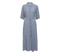 Cream, Femme, Robes, Bleu, Taille: 44 FR Robe Chemise Bleue à demi-manches