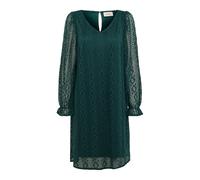 Cream - Robe Col en V avec Manches en Dentelle - Femme - Robes - Vert - Taille: 36 FR