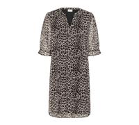 Cream - Robe courte à imprimé animalier - Femme - Robes - Brun - Taille: 36 FR
