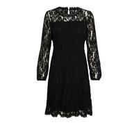 Cream, Femme, Robes, Noir, Taille: 44 FR Robe Noire en Dentelle avec Manches Bouffantes