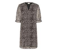 Cream - Robe courte à imprimé animalier - Femme - Robes - Brun - Taille: 40 FR