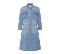Cream - Robe en Denim avec Manches ¾ et Poches Poitrine - Femme - Robes - Bleu - Taille: 36 FR