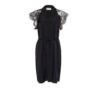 Cream - Robe en dentelle avec décolleté en V et ceinture à la taille - Femme - Robes - Noir - Taille: 44 FR
