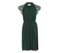 Cream - Robe en dentelle avec décolleté en V et ceinture à la taille - Femme - Robes - Vert - Taille: 48 FR
