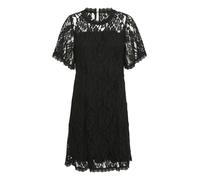 Cream, Femme, Robes, Noir, Taille: 44 FR Robe en Dentelle Noire à Manches Courtes