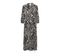 Cream - Robe Longue à Rayures d'Animaux Sauvages - Femme - Robes - Noir - Taille: 38/40 FR