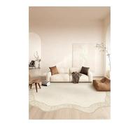 Cream Style Carpets for Living Room Light Bedroom Decor Carpet Fluffy Soft Irregular Shape Rug Home Thick Plush Floor Mat(Color05,Custom Size)