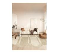 Cream Style Carpets for Living Room Light Bedroom Decor Carpet Fluffy Soft Irregular Shape Rug Home Thick Plush Floor Mat(Color01,140x200cm)