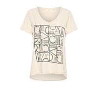 Cream T-shirt 'Imi' crème / gris, Taille XS