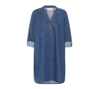 Cream - Tunique en Denim avec Col en V et Boutons - Femme - Robes - Bleu - Taille: 40 FR