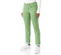 Cream Women's Jeans Twill Slim Fit Midrise Waist Regular Waistband Full-Length