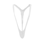 Creamlin Réglable Hommes Borat Style V Sling Stretch Sexy sous-vêtements Jarretelles Body Sangle Thongs Body (Blanc)