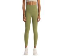 Creamlush Legging taille haute en tricot sans couture pour femme, doux comme du beurre, extensible, contrôle du ventre, pour le salon, l'entraînement, le yoga, la course à pied, vert a, XL