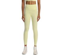 Creamlush Legging taille haute en tricot sans couture pour femme, doux comme du beurre, extensible, contrôle du ventre, pour le salon, l'entraînement, le yoga, la course à pied, Jaune clair A, XL