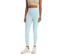 Creamlush Legging taille haute en tricot sans couture pour femme, doux comme du beurre, extensible, contrôle du ventre, pour le salon, l'entraînement, le yoga, la course à pied, Bleu clair a, XL