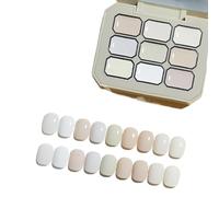 Creamy Colorful Nail Polish Set, Nine-Square Grid Solid Glue Gel Nail Polish, Solid Palette, Cream for Women&Girls&Friend DIY Home (#9)