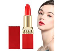 Creamy Lipstick, Long Stay Lipstick, Creamy Lip Color, Waterproof Formula, Natural Finish, 1 Pack for Dry Lips Makeup, Casual Look, Daily Wear, Office Use, Nude, Red