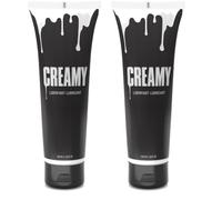 Creamy lubrifiant vrai faux sperme à base d'eau 250ml (Lot de 2)
