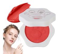 Creamy Matte Blush, Soft Cream Blush, Lip and Cheek Tint, Matte Mud Blush, Cat Claw Design Blush, Tinted Mud Cream, Natural Blush Cream, Youthful Makeup Tint, Polyvalent Lip and Cheek Color